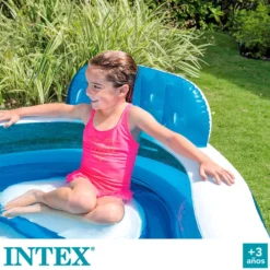 Intex Inflatable Pool With Seats -Blue Wave intex inflatable pool with seats 4