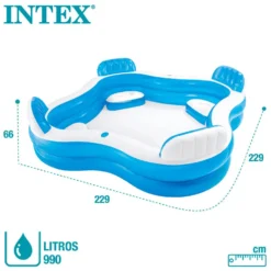 Intex Inflatable Pool With Seats -Blue Wave intex inflatable pool with seats 5
