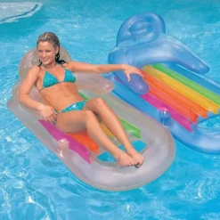 Intex King Kool Pool Air Mattres -Blue Wave intex king kool pool air mattres 2