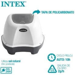 Intex Krystal Clear Salt Chlorinator For Pools Up To -Blue Wave intex krystal clear salt chlorinator for pools up to 2
