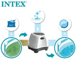 Intex Krystal Clear Salt Chlorinator For Pools Up To -Blue Wave intex krystal clear salt chlorinator for pools up to 3
