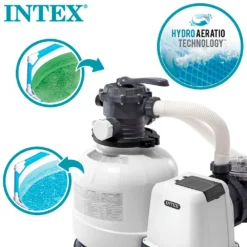 Intex Krystal Clear Sand Filter Pump 10.500L/h -Blue Wave intex krystal clear sand filter pump 10.500l h 3