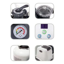 Intex Krystal Clear Sand Filter Pump 12.000L/h -Blue Wave intex krystal clear sand filter pump 12.000l h 2