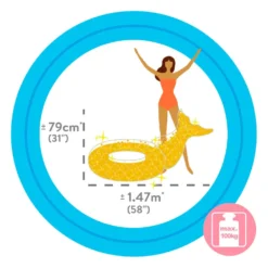 Intex Mermaid Tail -Blue Wave intex mermaid tail 3