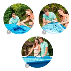 Intex Metal Frame Round+Filter Pool -Blue Wave intex metal frame round filter pool 3