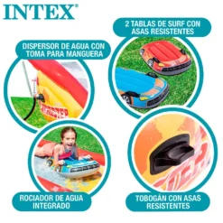 Intex Racing Fun Slidng Track 561x119x79 Cm 9 Intex Racing Fun Slidng Track 561x119x79 Cm -Blue Wave intex racing fun slidng track 561x119x79 cm 2