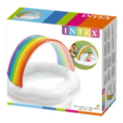 Intex Rainbow Canopy Baby Pool -Blue Wave intex rainbow canopy baby pool 2