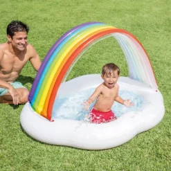 Intex Rainbow Canopy Baby Pool -Blue Wave intex rainbow canopy baby pool 3