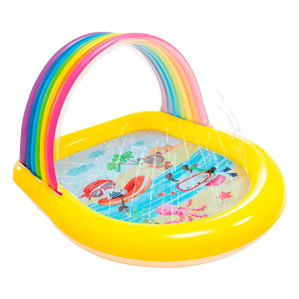 Intex Rainbow Children´s With Canopy And Sprinkler Pool 1 Intex Rainbow Children´s With Canopy And Sprinkler Pool