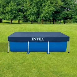 Intex Rectangular Pool Cover 28038 300x200 Cm -Blue Wave intex rectangular pool cover 28038 300x200 cm 3