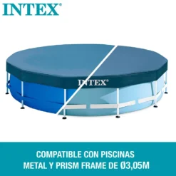 Intex Round Pool Cover -Blue Wave intex round pool cover 2