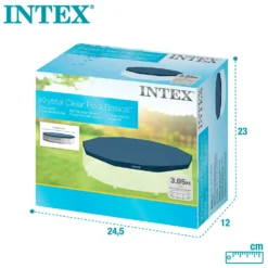 Intex Round Pool Cover -Blue Wave intex round pool cover 6