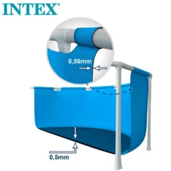 Intex Small Frame Collapsible 220x150x60 Cm Pool -Blue Wave intex small frame collapsible 220x150x60 cm pool 2