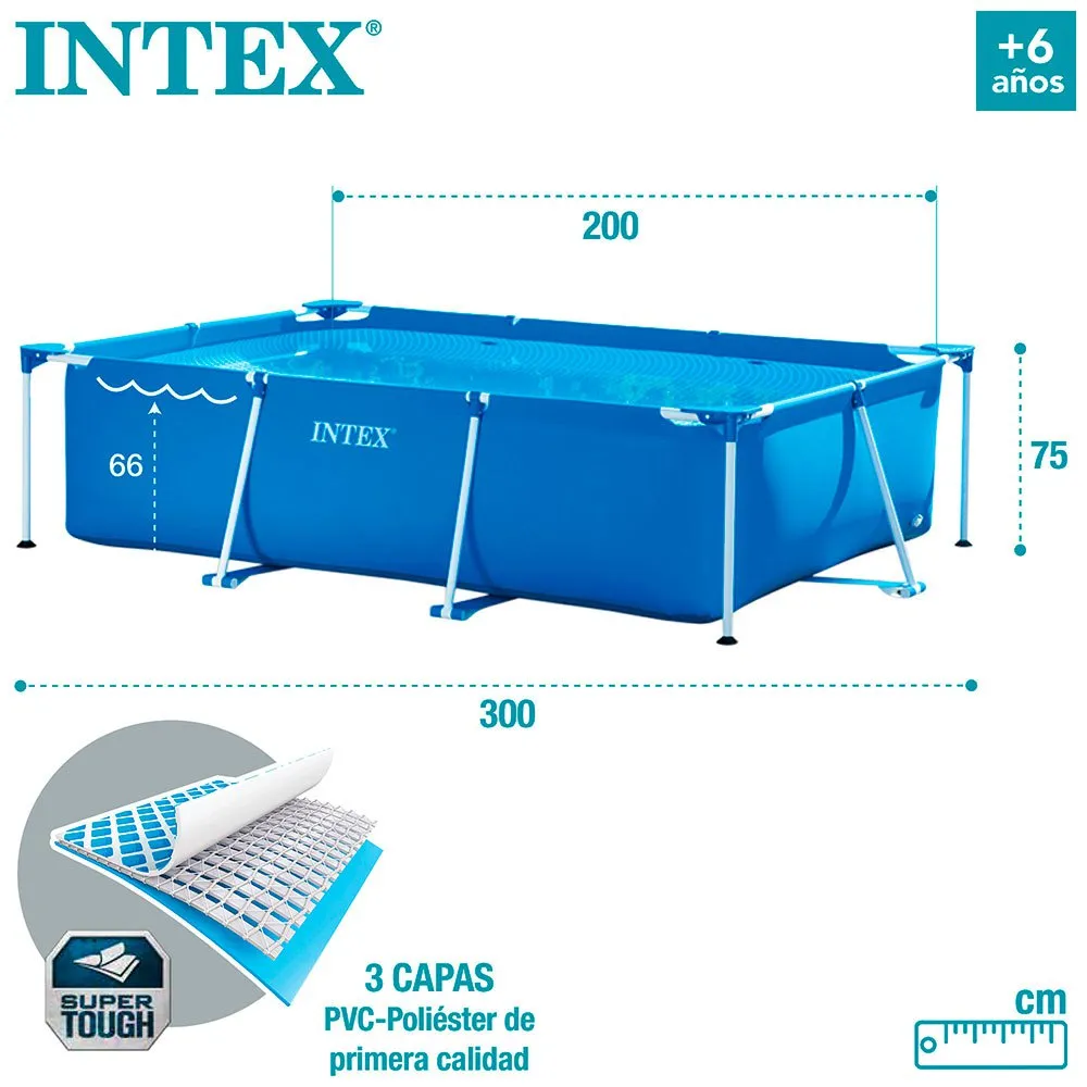 Intex Small Frame Collapsible 300x200x75 Cm Pool 5 Intex Small Frame Collapsible 300x200x75 Cm Pool - Image 5