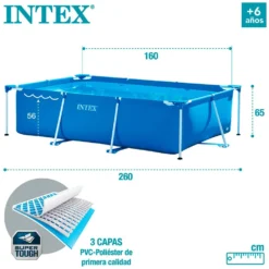 Intex Small Frame Collapsible Pool -Blue Wave intex small frame collapsible pool 4