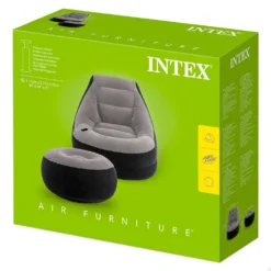 Intex Ultra Lounge Armchair With Footrest -Blue Wave intex ultra lounge armchair with footrest 3