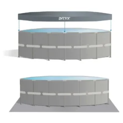 Intex Ultra XTR 488 X 122 Cm Round Steel Frame Above Ground Pool -Blue Wave intex ultra xtr 488 x 122 cm round steel frame above ground pool 4