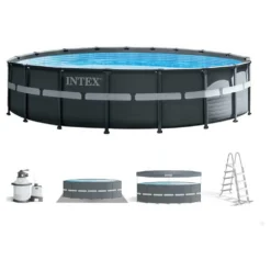 Intex Ultra XTR 549 X 132 Cm Round Steel Frame Above Ground Pool -Blue Wave intex ultra xtr 549 x 132 cm round steel frame above ground pool 4