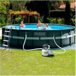 Intex Ultra XTR 549 X 132 Cm Round Steel Frame Above Ground Pool -Blue Wave intex ultra xtr 549 x 132 cm round steel frame above ground pool 6