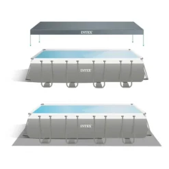 Intex Ultra XTR 549 X 274 X 132 Cm Rectangular Steel Frame Above Ground Pool -Blue Wave intex ultra xtr 549 x 274 x 132 cm rectangular steel frame above ground pool 3