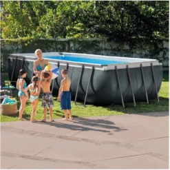 Intex Ultra XTR 549 X 274 X 132 Cm Rectangular Steel Frame Above Ground Pool -Blue Wave intex ultra xtr 549 x 274 x 132 cm rectangular steel frame above ground pool 6