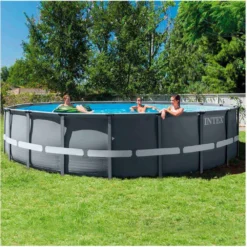 Intex Ultra XTR 610 X 122 Cm Round Steel Frame Above Ground Pool -Blue Wave intex ultra xtr 610 x 122 cm round steel frame above ground pool 6