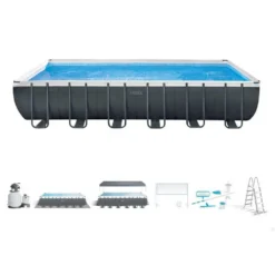 Intex Ultra XTR 732 X 366 X 132 Cm With Chlorinator Rectangular Steel Frame Above Ground Pool -Blue Wave intex ultra xtr 732 x 366 x 132 cm with chlorinator rectangular steel frame above ground pool 5