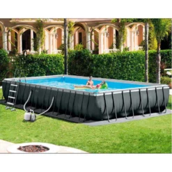 Intex Ultra XTR 975 X 488 X 132 Cm With Chlorinator Rectangular Steel Frame Above Ground Pool -Blue Wave intex ultra xtr 975 x 488 x 132 cm with chlorinator rectangular steel frame above ground pool 6