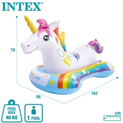 Intex Unicorn 163x86 Cm -Blue Wave intex unicorn 163x86 cm 6