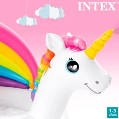 Intex Unicorn With Rainbow Awning 127x102x69 Cm Pool -Blue Wave intex unicorn with rainbow awning 127x102x69 cm pool 4