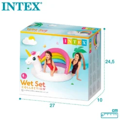 Intex Unicorn With Rainbow Awning 127x102x69 Cm Pool -Blue Wave intex unicorn with rainbow awning 127x102x69 cm pool 6