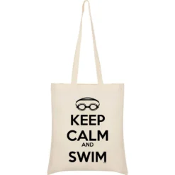 Keep Calm And Swim Tote Bag