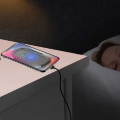 MUVIT Dashboard/Windshield/Air Vent Mobile Car Support With Qi Wireless Charger 5W/7.5W/10W 2A -Blue Wave muvit dashboard windshield air vent mobile car support with qi wireless charger 5w 7.5w 10w 2a 11