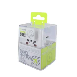 MUVIT Universal Travel Adapter For Europe -Blue Wave muvit universal travel adapter for europe 3