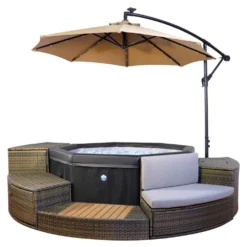 Octopus 193x73 Cm + Furniture 5 Pieces Inflatable Jacuzzi With External Panels -Blue Wave netspa octopus 193x73 cm furniture 5 pieces inflatable jacuzzi with external panels 2