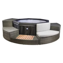 Octopus 193x73 Cm + Furniture 5 Pieces Inflatable Jacuzzi With External Panels