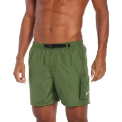 Belted Packable 5´´ Volley Swimming Shorts -Blue Wave nike swim belted packable 5 volley swimming shorts 3