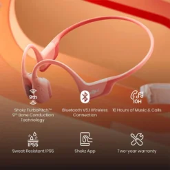 SHOKZ OpenRun Pro Wireless Sport Headphones -Blue Wave shokz openrun pro wireless sport headphones 8