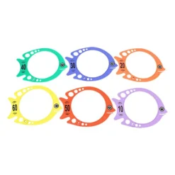 SOFTEE Numbered Fishes 6 Units