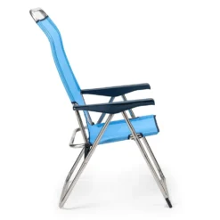 5 Position Folding Armchair 114x67x63cm -Blue Wave solenny 5 position folding armchair 114x67x63cm 2