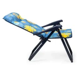 6 Position Folding Armchair 114x76x62cm -Blue Wave solenny 6 position folding armchair 114x76x62cm 3