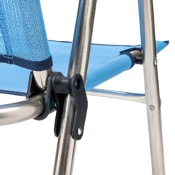 Fixed Folding Chair Aluminium 90x58x58cm -Blue Wave solenny fixed folding chair aluminium 90x58x58cm 4