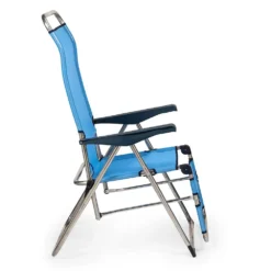 Relax Folding Sunbed 5-Position 114x75x63cm -Blue Wave solenny relax folding sunbed 5 position 114x75x63cm 2