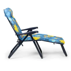 Super Folding Sunbed 6-Position 114x132x62cm -Blue Wave solenny super folding sunbed 6 position 114x132x62cm 2