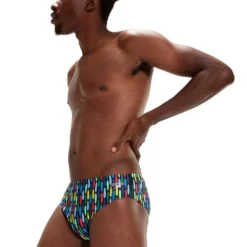 Speedo 8 Cm Allover Swimming Brief -Blue Wave speedo 8 cm allover swimming brief 4