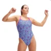 Speedo Allover Digital Starback Swimsuit