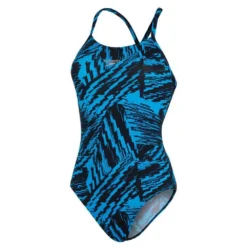 Speedo Allover Fixed Crossback Swimsuit 14 Speedo Allover Fixed Crossback Swimsuit -Blue Wave speedo allover fixed crossback swimsuit 11