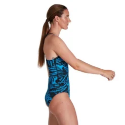 Speedo Allover Fixed Crossback Swimsuit 15 Speedo Allover Fixed Crossback Swimsuit -Blue Wave speedo allover fixed crossback swimsuit 12
