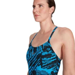 Speedo Allover Fixed Crossback Swimsuit 16 Speedo Allover Fixed Crossback Swimsuit -Blue Wave speedo allover fixed crossback swimsuit 13
