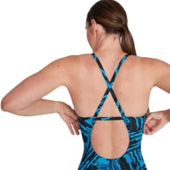 Speedo Allover Fixed Crossback Swimsuit 17 Speedo Allover Fixed Crossback Swimsuit -Blue Wave speedo allover fixed crossback swimsuit 14